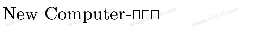 New Computer字体转换